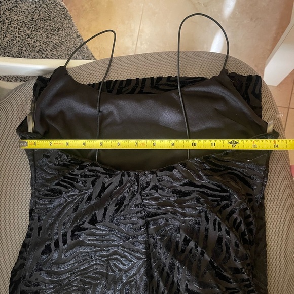 Wild Fable Black Velvet Maxi Zebra Dress - Picture 5 of 5